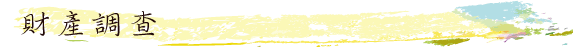 財產調查