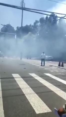美國駐北京大使館驚傳爆炸 現場煙霧瀰漫